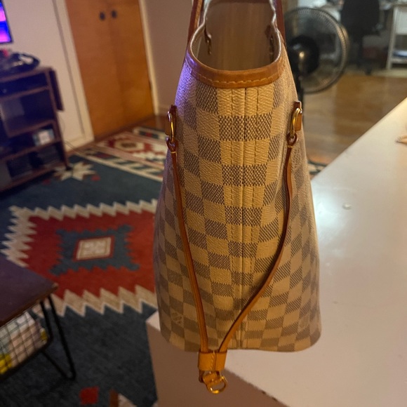 Damier Azur Neverfull Louis Vuitton LV MM - Picture 8 of 10